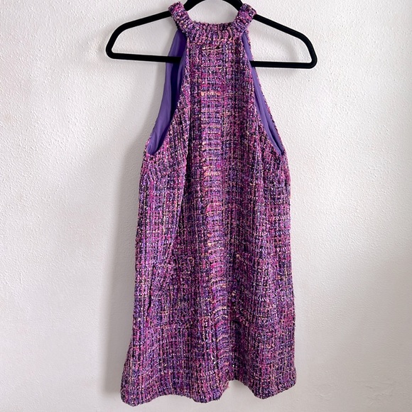 ZARA TEXTURED HALTER PINAFORE DRESS - Picture 7 of 10